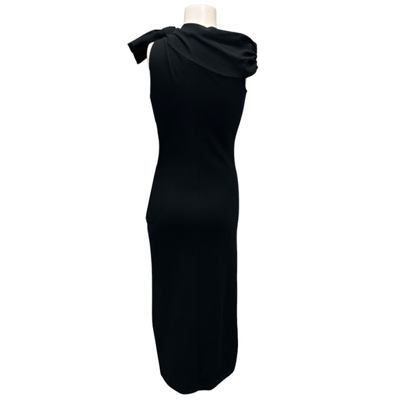 GIAMBATTISTA VALLI BLACK KNIT MIDI COCKTAIL DRESS - Picture 3 of 6